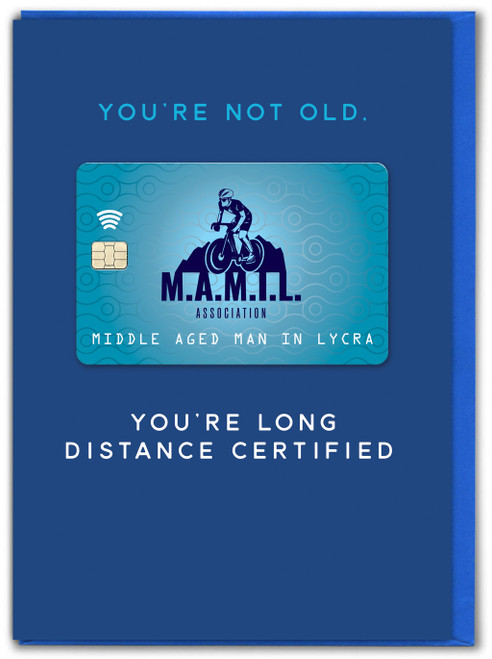 Funny Man In Lycra 3D Birthday Card