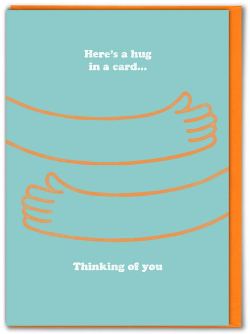 Cute Hug In A Card  Thinking Of You Card By Brainbox Candy