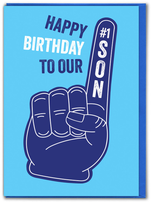Funny #1 Son Birthday Card By Brainbox Candy