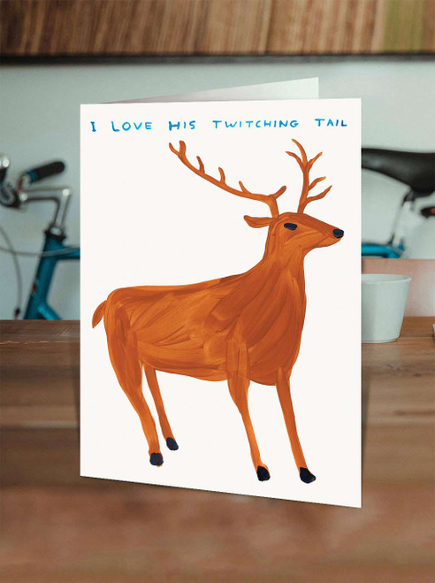 Funny Twitching Tail Christmas Card By David Shrigley