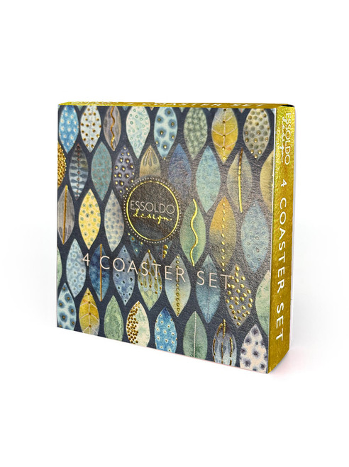 Beautiful Set of 4 Coasters By Essoldo Design