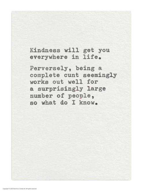 Kindness Postcard By Hayden Kays