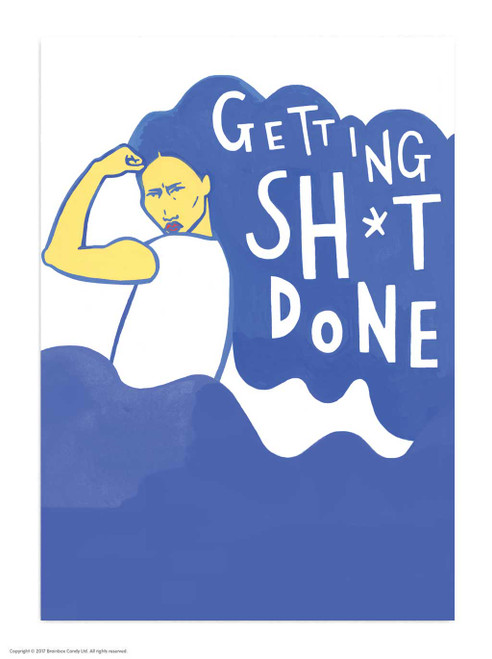 Getting Sh*t Done Postcard By Fran Hooper