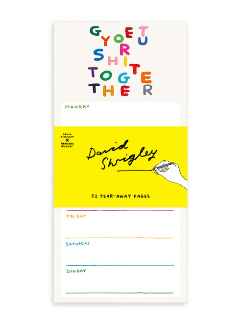 Rude Weekly Planner - Get Your S Together By David Shrigley