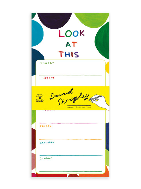 Funny Weekly Planner - Look At This By David Shrigley