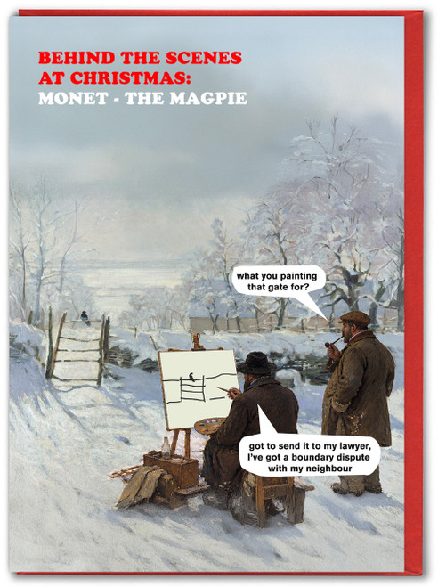 Funny Christmas Card Behind The Scenes By Modern Toss