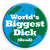 Rude Badge World's Biggest Dick (Head) By Brainbox Candy