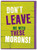 Funny Leaving Card - Don't Leave Me With These Morons!