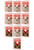 Funny Christmas Card Pack Of 10 Santa Facematt Cards (Each With Wearable Face Mat)