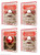 Funny Christmas Card Pack Of 10 Santa Facematt Cards (Each With Wearable Face Mat)