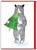 Funny Christmas Card - Bear Tree By Jimbob Art
