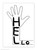 Funny Postcard Hello By David Shrigley