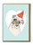 Cute A6 Pug Dog Christmas Card By Fran Hooper