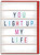 Funny Anniversary Card - You Light Up My Life By Brainbox Candy