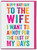 Funny Wife Birthday Card I Want To Annoy