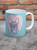 Dog Themed Gift - Cute French Bulldog Heart Mug - UNBOXED - By Fran Hooper