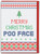 Funny Christmas Card - Poo Face (KNITWIT05) By Brainbox Candy