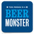 Funny Coaster (SALE) Beer Monster (Distressed Design)