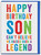Funny Son Birthday Card Legend