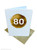 80th Birthday Card (Gold Foiled) Age 80 (DS043)