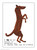 Funny Postcard Dancing Dog By David Shrigley