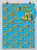 Age Gift Wrap - 40th Birthday Wrapping Paper Gold Balloon Blue By Brainbox Candy