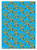 Age Gift Wrap - 70th Birthday Wrapping Paper Gold Balloon Blue