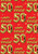 50th Birthday Gold Balloon Red Gift Wrap