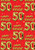 Age Gift Wrap - 50th Birthday Wrapping Paper Gold Balloon Red