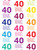 Age Gift Wrap - Funny 40th Birthday Wrapping Paper By Brainbox Candy