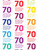 Age Gift Wrap - Funny 70th Birthday Wrapping Paper