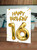 16th Birthday Card - Age 16 Gold