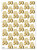 Age Gift Wrap - 50th Birthday Wrapping Paper White Gold Balloon By Brainbox Candy