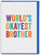 Funny Brother Birthday Card - World's Okayest By Brainbox Candy