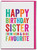 Funny Sister Birthday Card - Favourite By Brainbox Candy