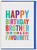 Funny Brother Birthday Card - Favourite