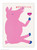 Beaujolais Pig David Shrigley Postcard