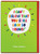 Funny Look So Young Embossed Birthday Card