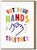 Lovely Put Your Hands Together Birthday or Congratulations Card By Ant Gardner