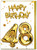 48th Birthday Card - Age 48 Balloon Gold