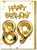 89th Birthday Card - Age 89 Balloon Gold