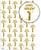 Age Gift Wrap - 1st Birthday Wrapping Paper White & Gold Foil Effect