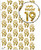 Age Gift Wrap - 19th Birthday Wrapping Paper White & Gold Foil Effect