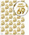 Age Gift Wrap - 69th Birthday Wrapping Paper White & Gold Foil Effect