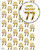 Age Gift Wrap - 77th Birthday Wrapping Paper White & Gold Foil Effect