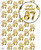 Age Gift Wrap - 87th Birthday Wrapping Paper White & Gold Foil Effect