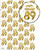 Age Gift Wrap - 89th Birthday Wrapping Paper White & Gold Foil Effect
