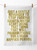 Rude Gift - Gentle Reminder (Gold) Tea Towel By Real Hackney Dave