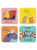 Funny Pack of 4 Coasters By Majasbok