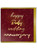 40th Ruby Wedding Anniversary Card (Gold Foiled) By Ciess Prints
